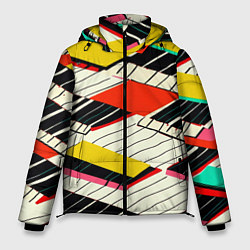 Куртка зимняя мужская Пианинка, цвет: 3D-красный