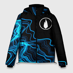 Куртка зимняя мужская Thousand Foot Krutch sound wave, цвет: 3D-черный