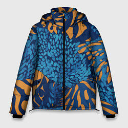 Куртка зимняя мужская Леопёрдовые пестринки, цвет: 3D-светло-серый