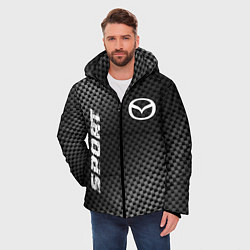 Куртка зимняя мужская Mazda sport carbon, цвет: 3D-черный — фото 2