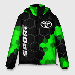 Мужская зимняя куртка Toyota green sport hexagon