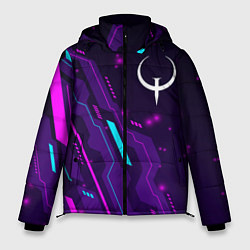 Куртка зимняя мужская Quake neon gaming, цвет: 3D-черный