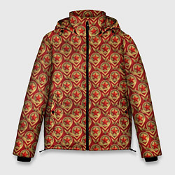 Куртка зимняя мужская Звезды в стиле СССР, цвет: 3D-черный