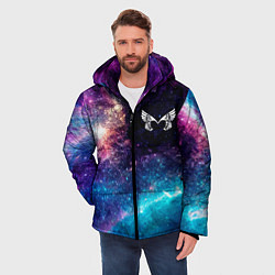 Куртка зимняя мужская Placebo space rock, цвет: 3D-черный — фото 2