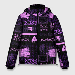 Куртка зимняя мужская Underground pattern color, цвет: 3D-черный