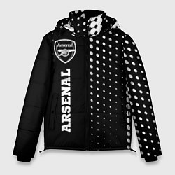 Куртка зимняя мужская Arsenal sport на темном фоне по-вертикали, цвет: 3D-черный
