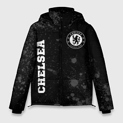 Куртка зимняя мужская Chelsea sport на темном фоне вертикально, цвет: 3D-черный