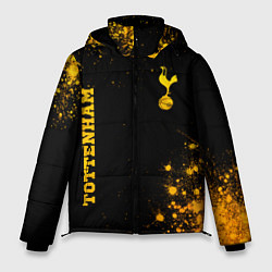 Мужская зимняя куртка Tottenham - gold gradient вертикально