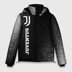Куртка зимняя мужская Juventus sport на темном фоне по-вертикали, цвет: 3D-черный