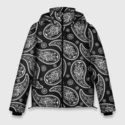 Куртка зимняя мужская Паттерн огурцы, цвет: 3D-черный