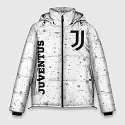 Куртка зимняя мужская Juventus sport на светлом фоне вертикально, цвет: 3D-черный