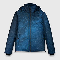 Куртка зимняя мужская Космическая вселенная млечный путь, цвет: 3D-черный
