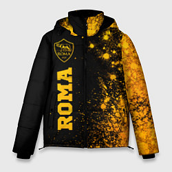 Куртка зимняя мужская Roma - gold gradient по-вертикали, цвет: 3D-черный