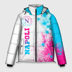 Мужская зимняя куртка Napoli neon gradient style по-вертикали