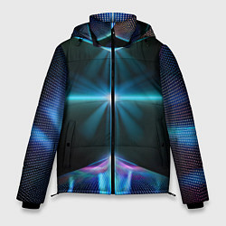 Куртка зимняя мужская Фантастический портал в космос, цвет: 3D-черный