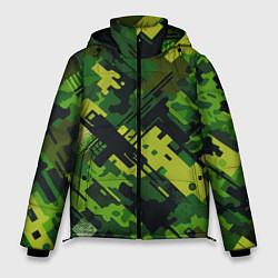 Куртка зимняя мужская Camouflage - pattern ai art, цвет: 3D-красный