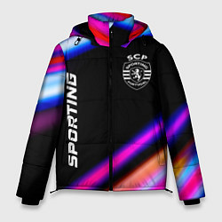 Куртка зимняя мужская Sporting speed game lights, цвет: 3D-черный