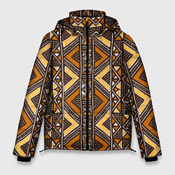 Куртка зимняя мужская Мавританский африканский орнамент, цвет: 3D-черный