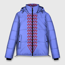 Куртка зимняя мужская Треугольники полосой, цвет: 3D-светло-серый