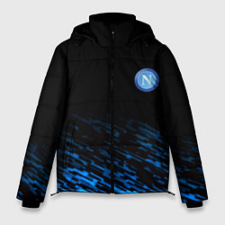 Куртка зимняя мужская Napoli fc club texture, цвет: 3D-черный