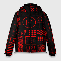 Мужская зимняя куртка Twenty one pilots pattern rock