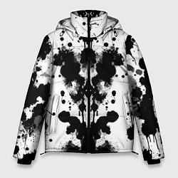 Куртка зимняя мужская The psychedelic Rorschach test - ai art, цвет: 3D-черный