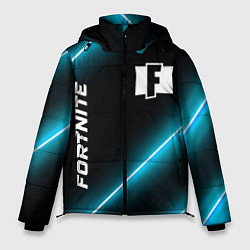 Куртка зимняя мужская Fortnite неоновые лампы, цвет: 3D-черный