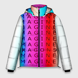 Куртка зимняя мужская Imagine Dragons neon rock, цвет: 3D-черный