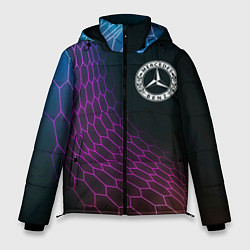 Мужская зимняя куртка Mercedes neon hexagon