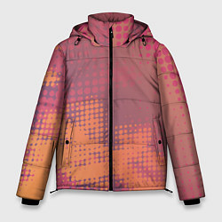 Куртка зимняя мужская Полутоновый дымовой фон абстракция, цвет: 3D-черный