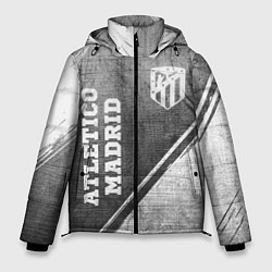 Мужская зимняя куртка Atletico Madrid - grey gradient вертикально