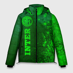 Мужская зимняя куртка Inter - green gradient по-вертикали