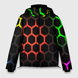 Мужская зимняя куртка Hexagon neon