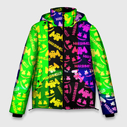 Мужская зимняя куртка Marshmello pattern neon steel