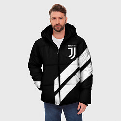 Куртка зимняя мужская Juventus line white, цвет: 3D-светло-серый — фото 2