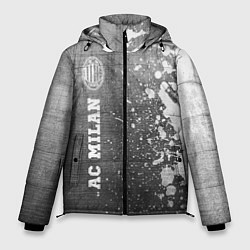 Куртка зимняя мужская AC Milan - grey gradient по-вертикали, цвет: 3D-черный