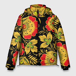 Куртка зимняя мужская Хохлома, цвет: 3D-красный