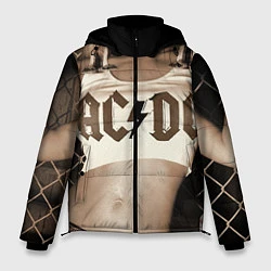 Куртка зимняя мужская AC/DC Girl, цвет: 3D-черный