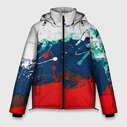 Куртка зимняя мужская Триколор РФ, цвет: 3D-красный