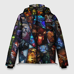 Куртка зимняя мужская Dota 2: All Pick, цвет: 3D-черный