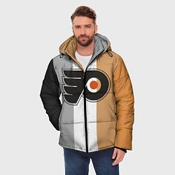 Куртка зимняя мужская Philadelphia Flyers, цвет: 3D-светло-серый — фото 2