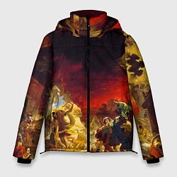 Куртка зимняя мужская Брюллов Последний день Помпеи, цвет: 3D-светло-серый