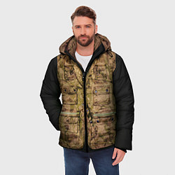 Куртка зимняя мужская Жилетка охотника, цвет: 3D-черный — фото 2
