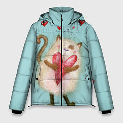 Куртка зимняя мужская Котик, цвет: 3D-светло-серый