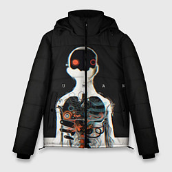 Куртка зимняя мужская Three Days Grace: Skeleton, цвет: 3D-красный