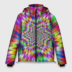 Куртка зимняя мужская Спектральная иллюзия, цвет: 3D-черный