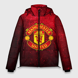Куртка зимняя мужская Манчестер Юнайтед, цвет: 3D-красный