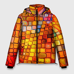 Куртка зимняя мужская Текстуры, цвет: 3D-черный