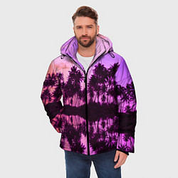 Куртка зимняя мужская Hawaii dream, цвет: 3D-черный — фото 2