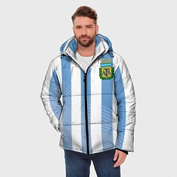 Куртка зимняя мужская Сборная Аргентины: ЧМ-2018, цвет: 3D-красный — фото 2